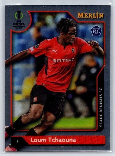 2021 Merlin Chrome UEFA Loum Tchaouna Rookie #136 Stade Rennais