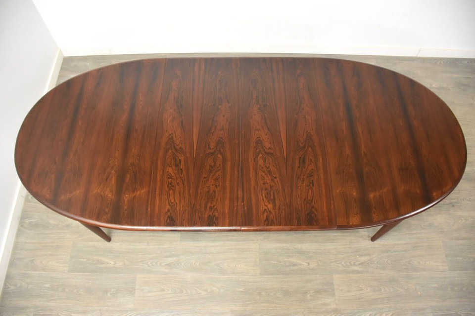 Danish Modern Rosewood Oval Dining Table | eBay