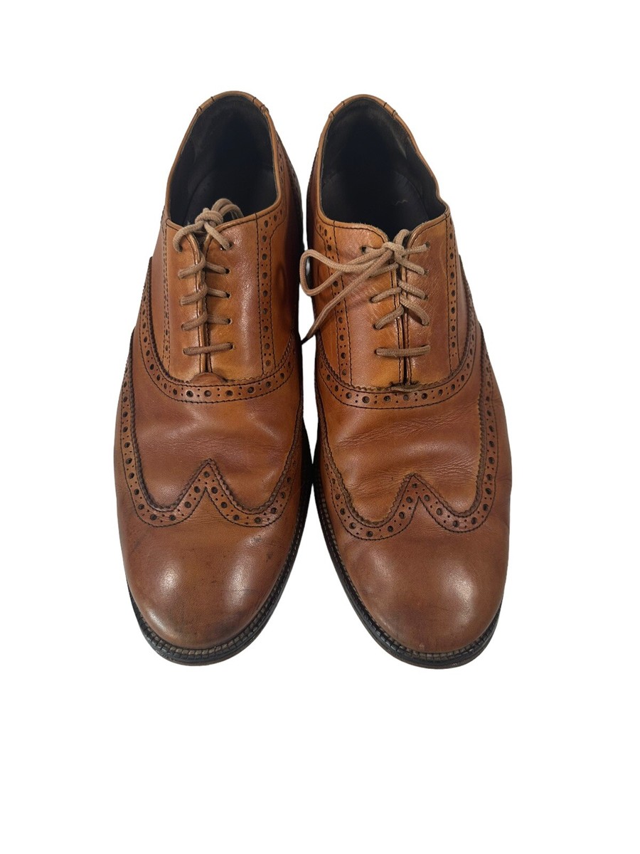Cole Haan Mens Williams Oxford Dress Shoes Brown Leather 