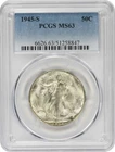 1945-S Walking Liberty Silver Half Dollar MS63 PCGS