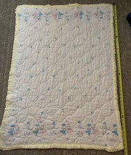 Vintage 1950s Baby Quilt Dutch Boy Girl