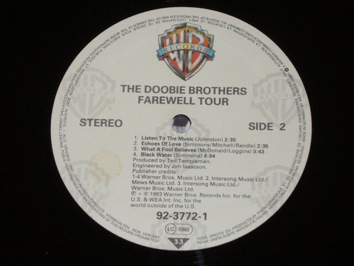Doobie Brothers– Farewell Tour Double Vinyl LP UK 1983 G/VG - Foto 8 di 12