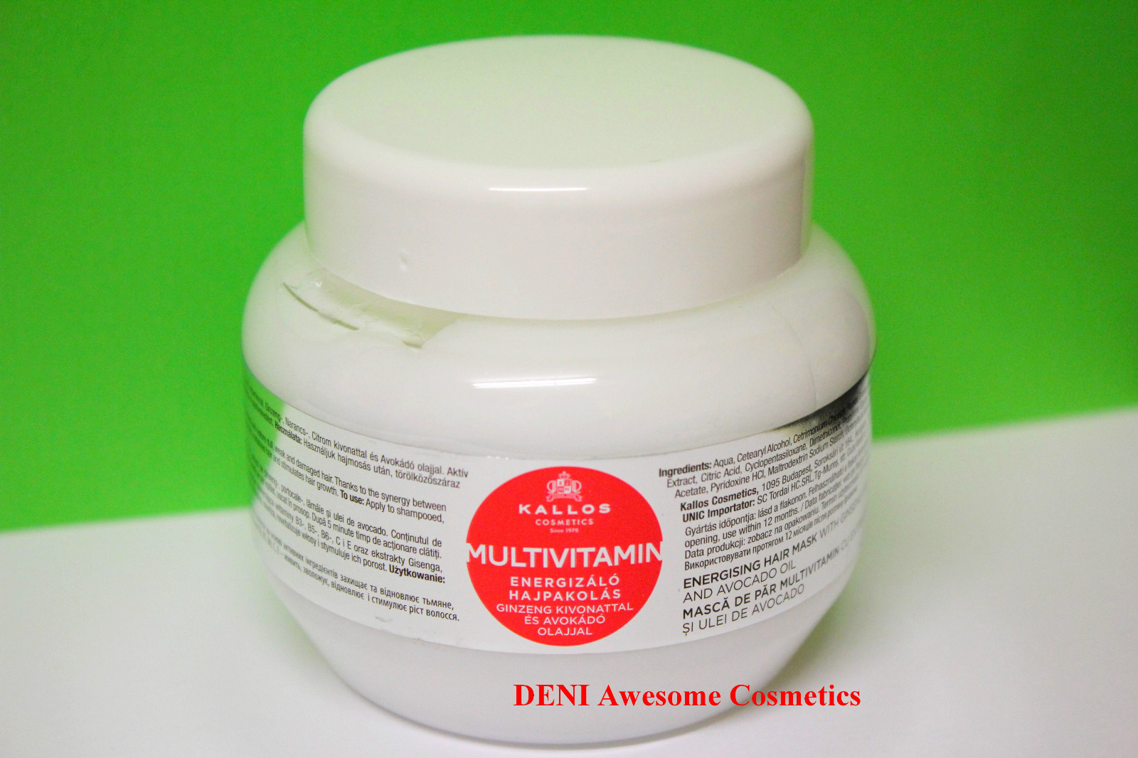 KALLOS KJMN PROFESSIONAL HAIR MASKKERATIN,PLACENTA,LATTE,VANILLA