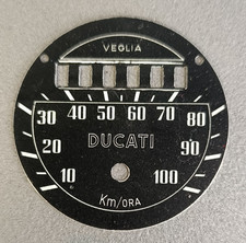 QUADRANTE CONTACHILOMETRI VEGLIA KM/H 100 DUCATI DIAL ODOMETER SPEEDOMETER