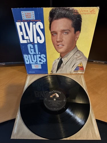 1965 VTG Elvis Presley G.I. Blues Soundtrack Vinyl Record LP LPM-2256 B4 VG