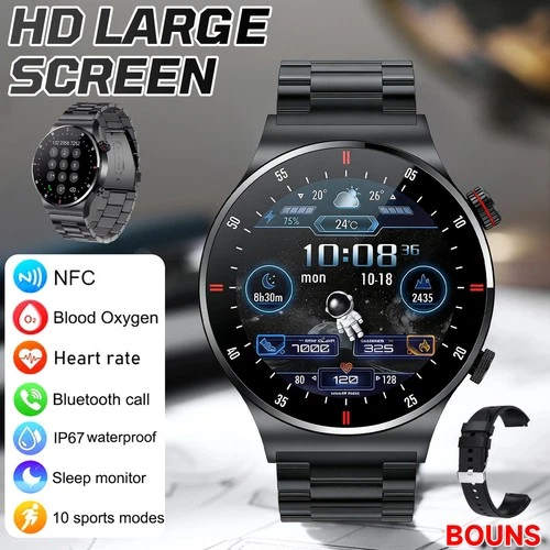 Mens Smart Watch Bluetooth Call Sports Fitness Tracker Heart Rate Waterproofing