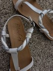 Blowfish Malibu Sandal White Silver Slingback Thong 7M — photo 2