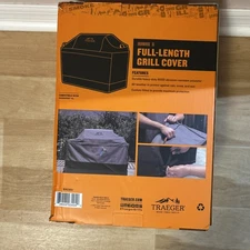 Traeger BAC601 Ironwood XL Full Length Gray Grill Cover