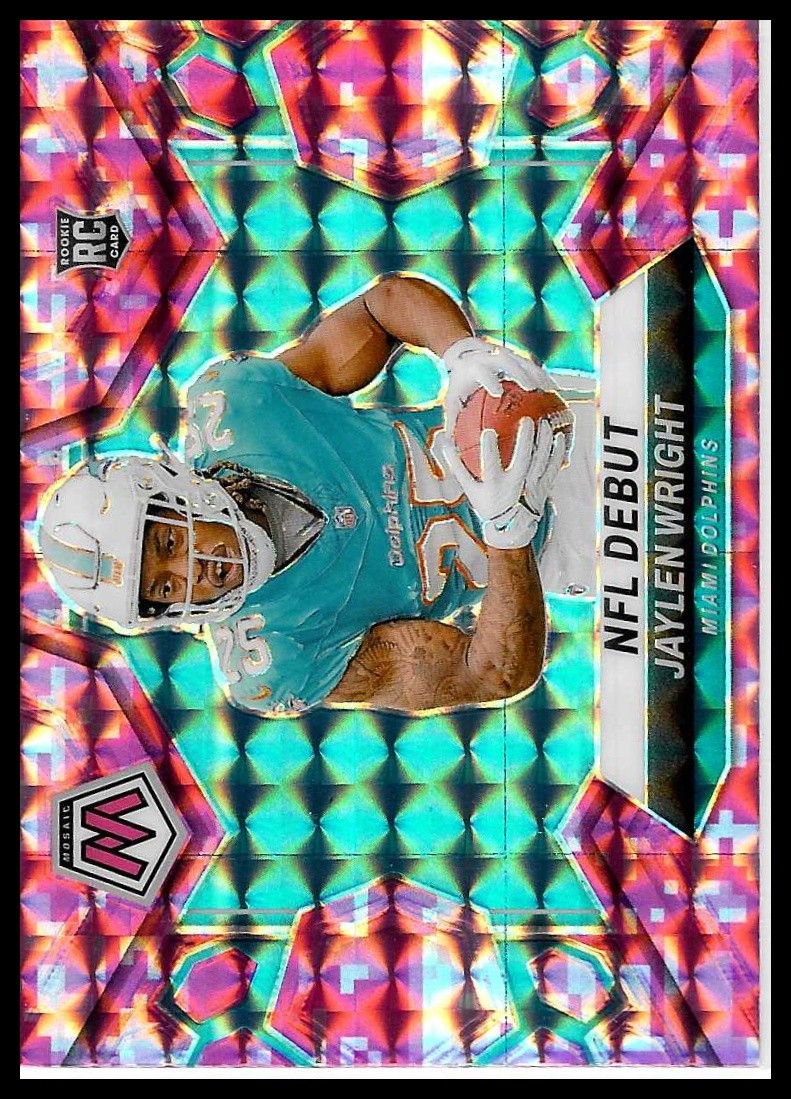 2024 Panini Mosaic #280 Jaylen Wright Mosaic Camo Pink