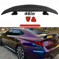 For Hyundai Sonata Sedan Matte Black 46 Rear Trunk Spoiler Lip Wing Racing For Hyundai Sonata Sedan Matte Black 46 Rear Trunk Spoiler Lip Wing Racing