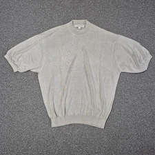 Vintage Pronto Uomo Silk Cotton Knitted T-shirt Size XL