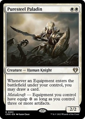 *MRM* ENGLISH Commander Masters - Puresteel Paladin [NM] MTG Magic CMM