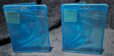 Lot of 2 - 3-Disc Capacity Blu-ray Cases - Thick Spine / Pat No. US 6,123,192 