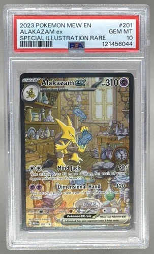 6044 Alakazam ex 2023 Pokemon Scarlet Violet 151 MEW EN #201/165 SIR PSA 10