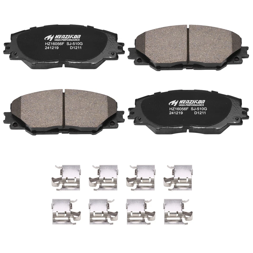 Передние и задние керамические тормозные колодки с оборудованием для Toyota Matrix XRS 2009-2013 годов выпуска - Изображение 2 из 4