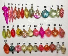 Vintage glass Christmas tree Ornament decoration soviet USSR 689