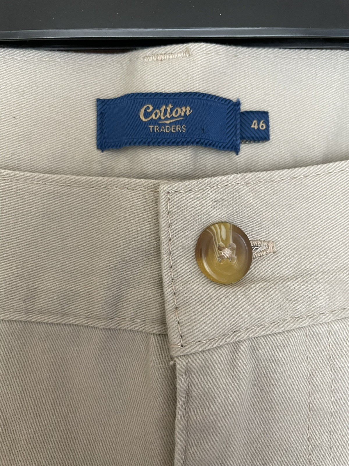 New With Tags Cotton Traders Mens Cream Sand Chino Trousers Size W46 L27 RRP £28 image 5