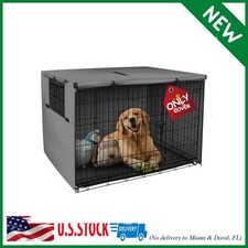 Explore Land Dog Crate Cover Heavy Duty Polyester Pet Kennel Sunshade Universal