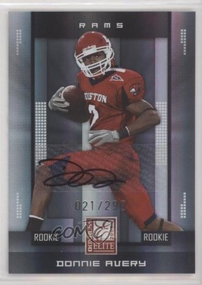 2008 Donruss Elite Rookie 21/299 Donnie Avery #155 Rookie Auto RC i5f