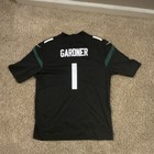Nike New York Jets Gardner #1 Black NFL Football Jersey, Size XL — photo 2