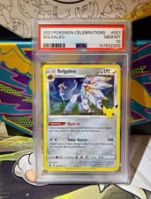 Pokémon Celebrations Solgaleo Holo Rare 021/025 PSA 10 (2021)