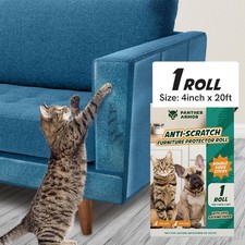 1 Roll Cat Scratch Furniture Protector Tape   1 Pack 4 x 20ft , Clear