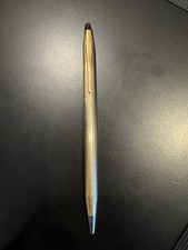 Vintage CROSS Pen 1/20 12KT Gold Filled Ballpoint Pen Blue Ink