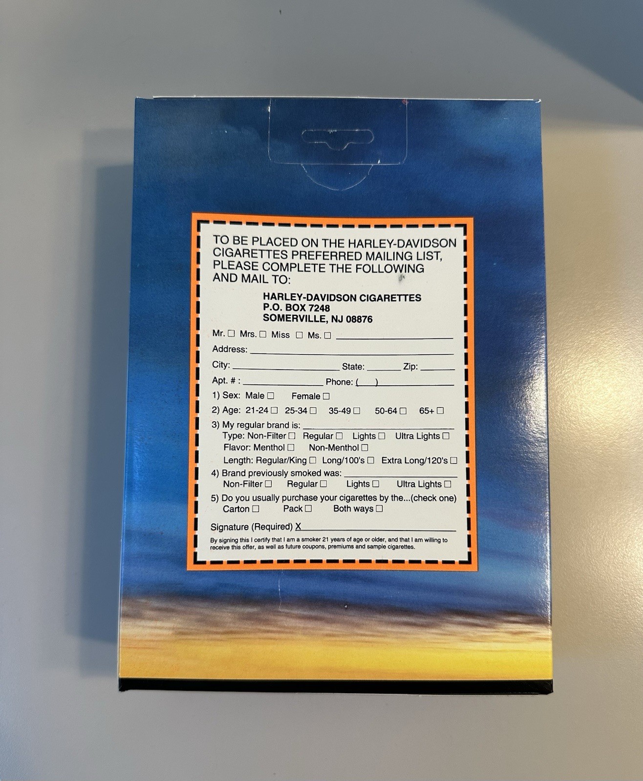 Vintage Harley Davidson Cigarettes American Quality Snapback Trucker Hat Cap USA