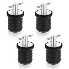 4 PCS T Handle Boat Plug 1 Inch Diameter Drain Marine Rubber Accessories