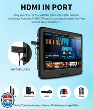 17.9" Portable DVD Player Built in TV with 15.6" Large HD Swivel Screen, ATSC...