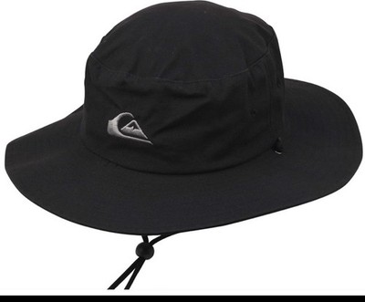 Quiksilver Bushmaster Hat - Black / Silver - New Without Tags
