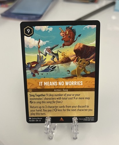 It Means No Worries (42/204) Reign of Jafar - RARE - Lion King - DISNEY Lorcana
