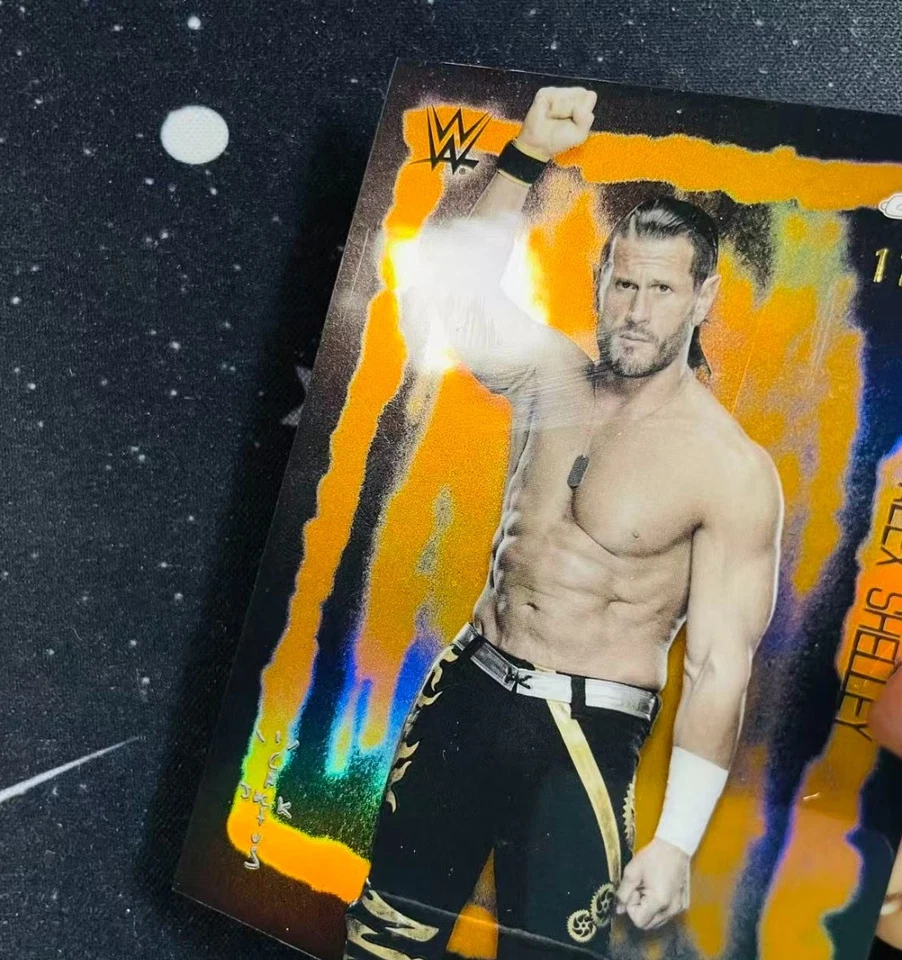 2025 Topps Chrome WWE X Cactus Jack Alex Shelley Festiva Fury Orange #11/25 - Image 3 of 4