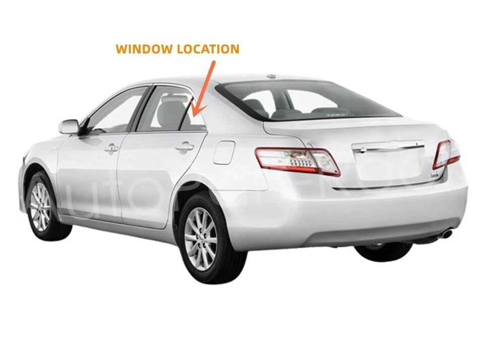 Vidrio de ventana de ventilación trasera lado izquierdo/conductor para Toyota Camry 2007-2011 sedán de 4 puertas Foto 2 de 2