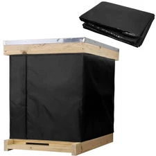 codree 8 Frame Winter Bee Hive Wrap- 1 Deep Box & 1 Medium Box 600D Oxford Be...