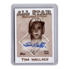 2025 Tim Wallach Montreal Expos 1988 Shoebox Treasures Topps Auto #399 40/50