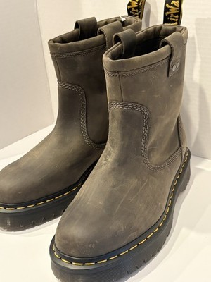 NEW Dr. Martens Anistone L Brown Oiled Leather Pull On Lug Sole US 8 Mens / 9