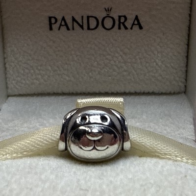 57A NWOT AUTH PANDORA SS DEVOTED DOG CHARM #791707 RETIRED!