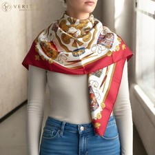 RARE VINTAGE HERMES Silk Scarf "Les Tambours" Carre 90 by Joachim Metz