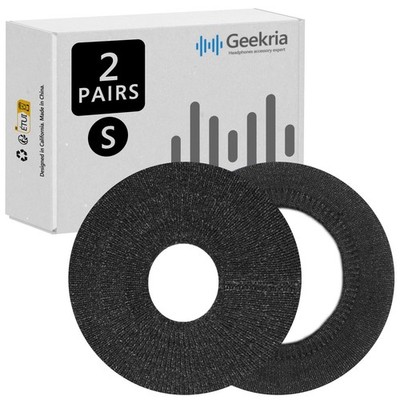 Geekria 2 Pairs Washable Headphone Covers (Size S / Black)