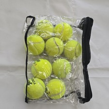 Training Tennis Balls Yellow Lot with Clear Zipper Carry Bag