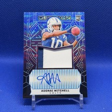 2024 Obsidian Rookie Adonai Mitchell Two Color Patch Auto #/49 - Colts Jets NFL