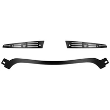 Split Windshield Side Trim Center Trim Kit Aluminum Front Motorcycle Black