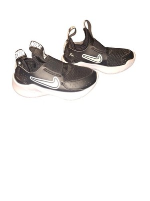 Nike Flex Runner 3 Shoes Kids Size 8C Black Slip On Running Athletic Sneakers