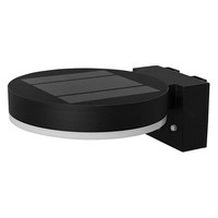 Led Solar Wandleuchte Bewegungsmelder 3000K IP44 Metall Schwarz Osram Lampe Haus