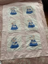 Vintage Sun Bonnet Sue Quilt Baby Nursery Crib Pennsylvania Hand Made Cottage