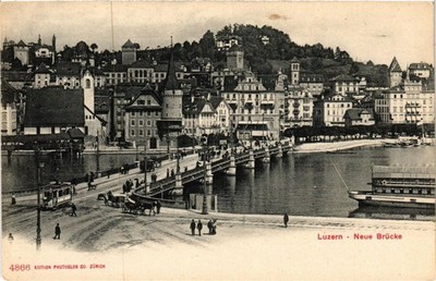 CPA LUZERN Neue Brücke Schweiz (705208)