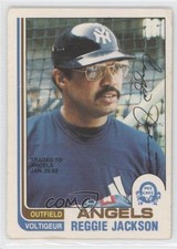 1982 O-Pee-Chee Reggie Jackson #300 HOF 0k2