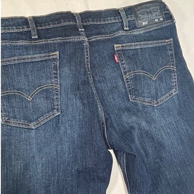 Levi Strauss 511 Mens 42x32 Medium Wash Slim Fit Jeans Casual Everyday