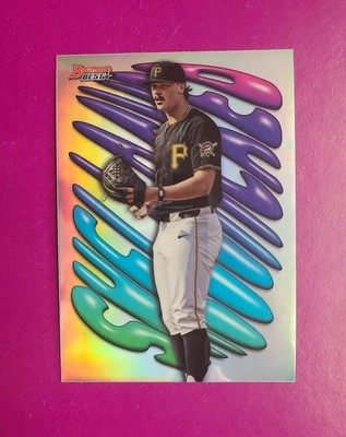 2023 Bowman's Best Shellacked Paul Skenes Chrome Refractor RC